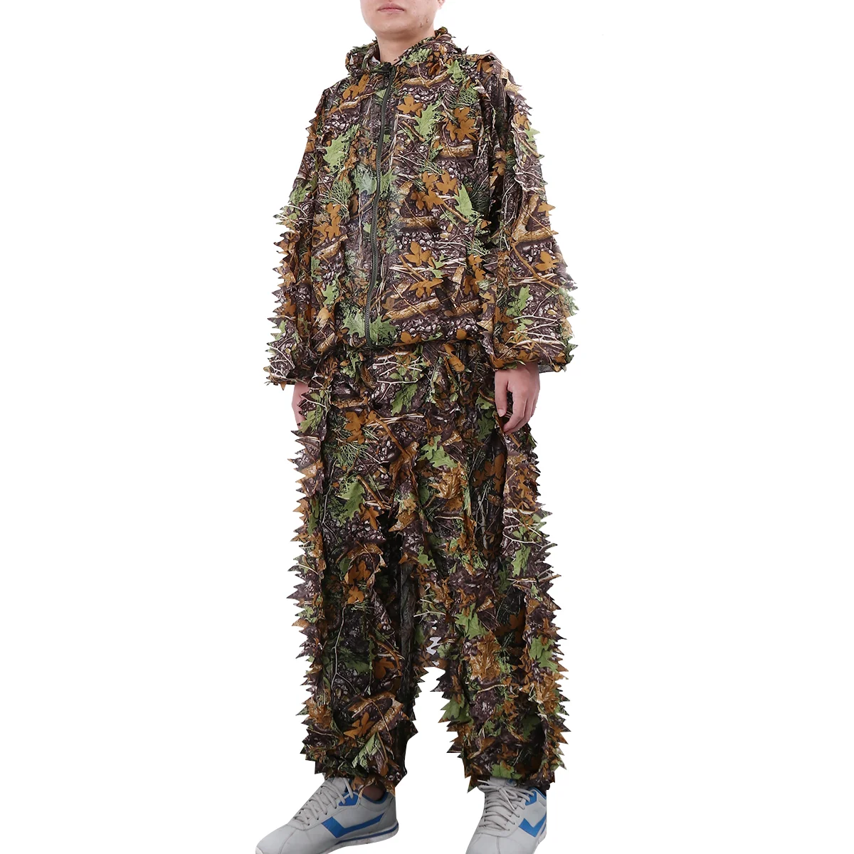 

3 Suit Woodland Camo Set with Pants Hooded Camo Suit Jungle Cloth for Field