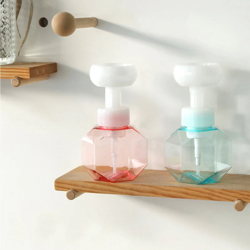 Flower shaped soap foam fire extinguisher foam pump plastic transparent bottle travel shower gel pump bathroom bottle soap dispenser,hand sanitizer dispenser,refillable bottle,soap dispenser bottle,foaming soap dispenser,refillable plastic bottles,foam pump bottle,plastic lotion bottle