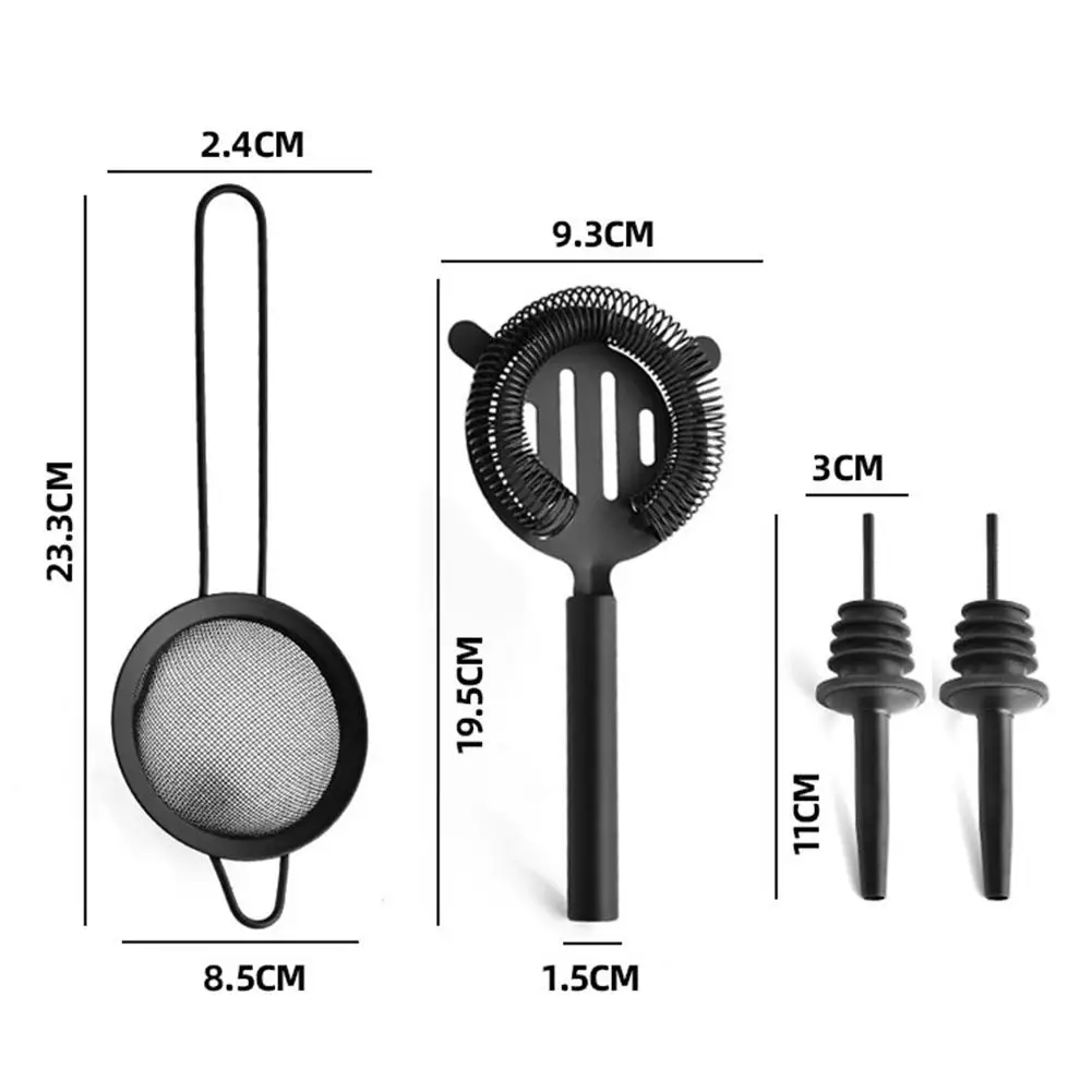 8Pcs Bartender Kit Stainless Steel Cocktail Shaker Mixer Wine Martini Boston Shaker For Bartender Drink Party Bar Tools