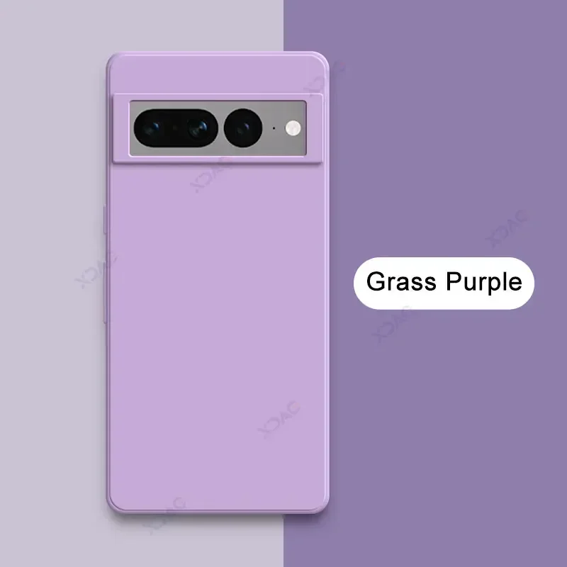 Luxury Square Liquid Silicone Cellphone Case with Double Liner and Soft Coque Design