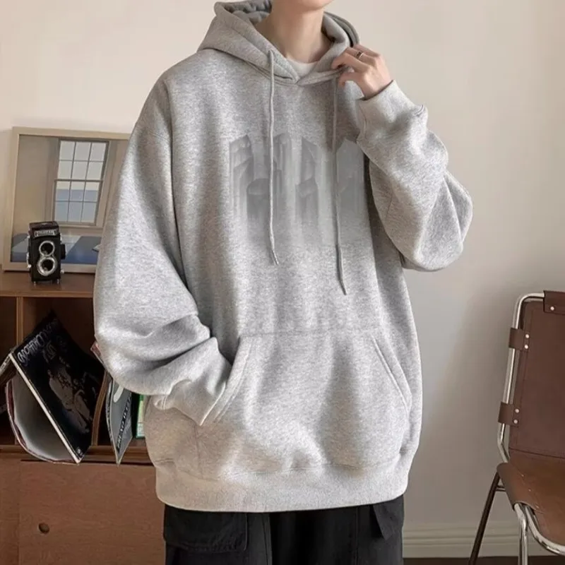 Men Warm Hoody Men'S Oversize Hoodies Korean Man Clothing Y2K Retro Hip-hop Gothic Punk Style Women Long Sleeves Japan Harajuku