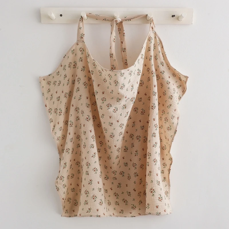Lightweight Muslin Nursing Cover for Breastfeeding Breathable & Comfortable Nursing Apron Cotton Cover for Mom & Baby