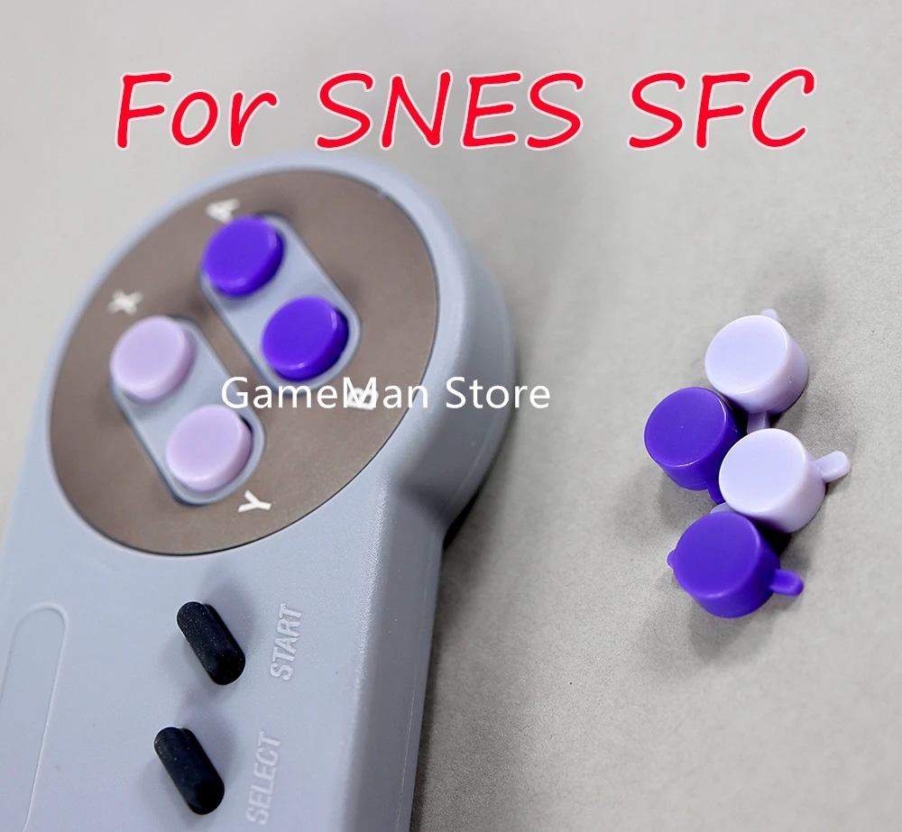 Ocgame 2 Set/Lotto Sostituzione 4 In 1 Set Pulsanti Abxy In Plastica Per Sfc Per Snes Super Nes
