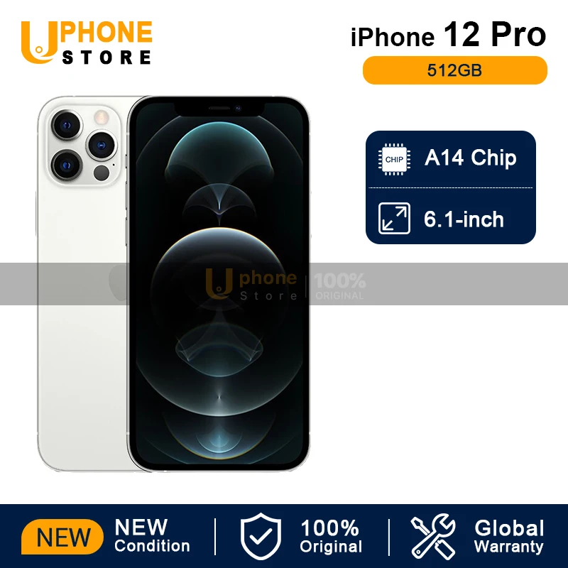 

NEW Apple iPhone 12 Pro 5G mobile 6GB 512GB A14 Bionic Chip 6.1'' OLED Display