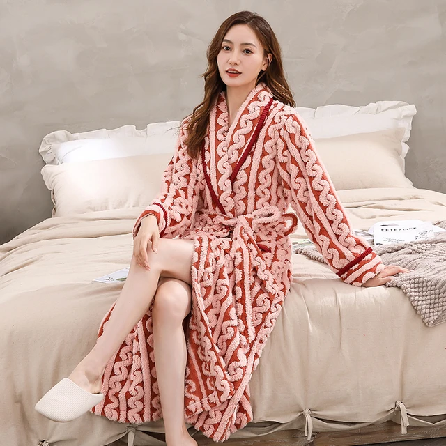 Bathrobes Female Winter, Women Winter Bathrobe