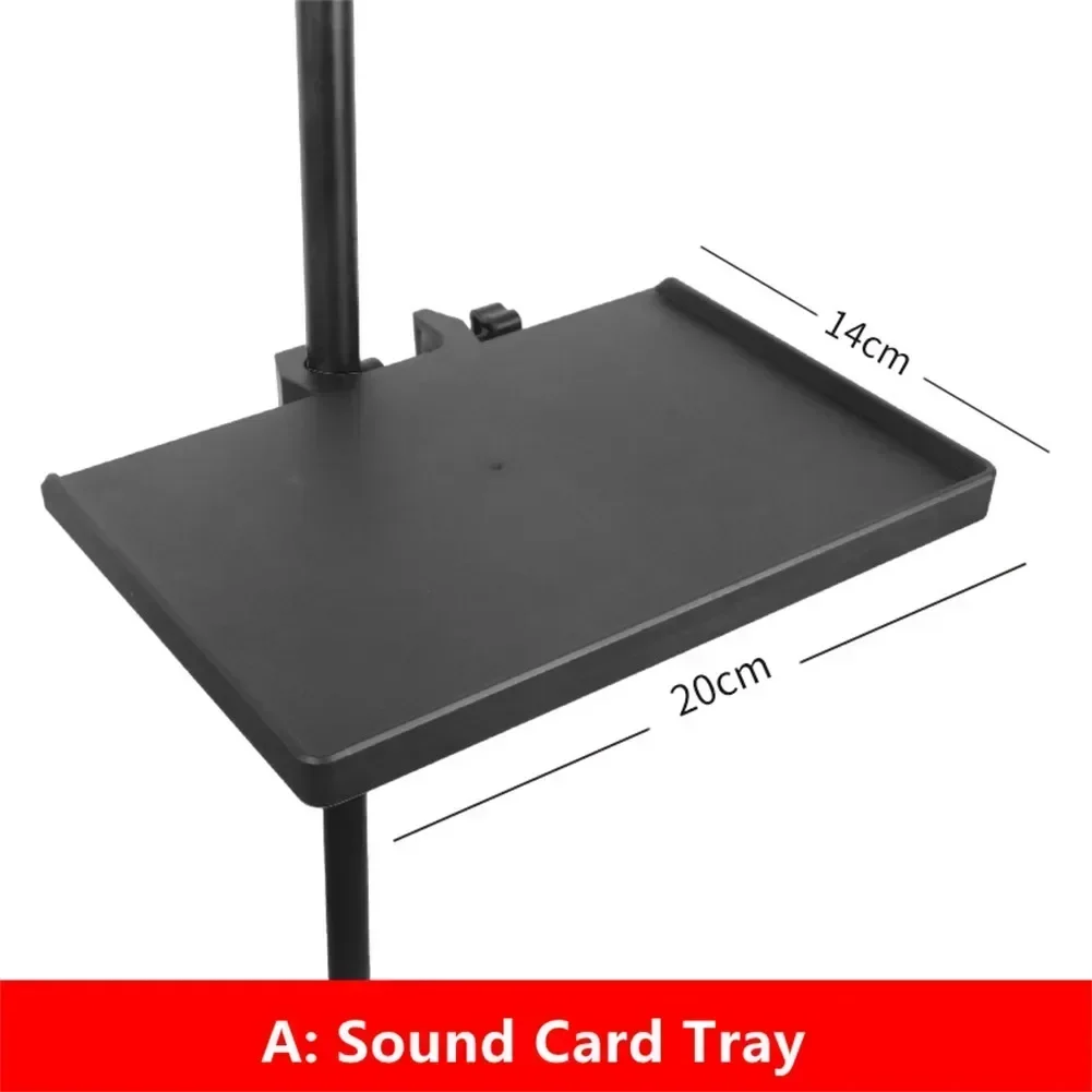 Microphone stand Microphone Stand Sound Card Tray Bracket 6cm To 10cm Width Smartphone Devices Guitar Performance Live Smartphone Holder