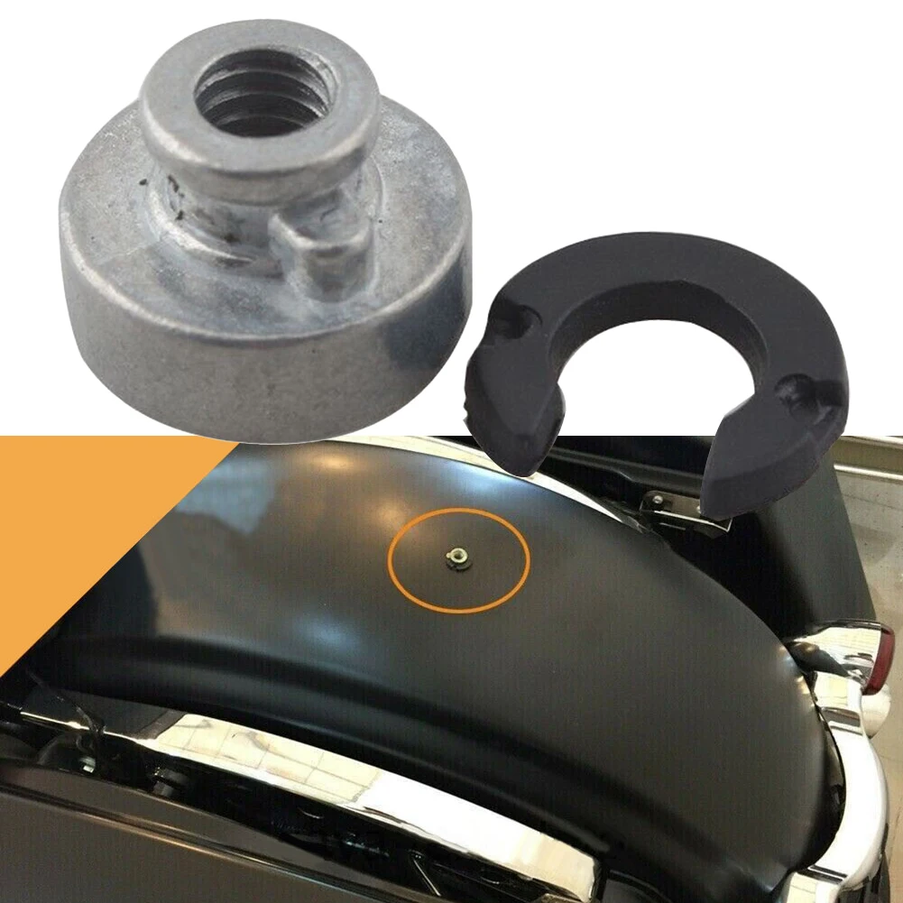 1pcMotorcycleRearFenderSeatNutKitMetalReplacementForHarley