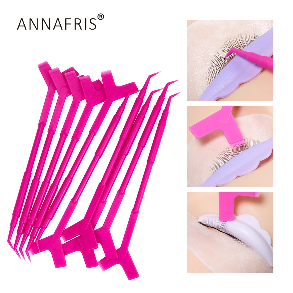 

Многофункциональная Пластиковая мини-гребень Y-образной формы ANNAFRIS, 10 шт., искусственная Бриллиантовая щетка для завивки ресниц, инструменты для наращивания ресниц