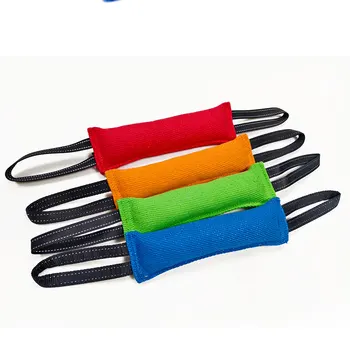 Jute Bite Pillow Tug Toy 1