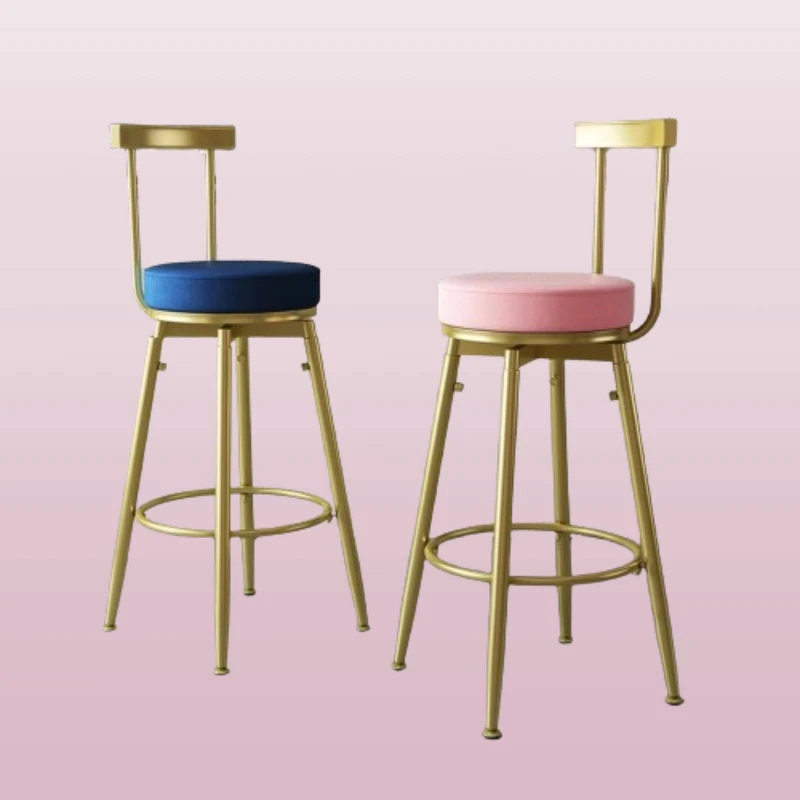 

Metal Chairs Bar Stools Kitchen Ergonomic Chair Counter Luxury Modern Design Designer Tabouret Gaming Chaise Lightweight