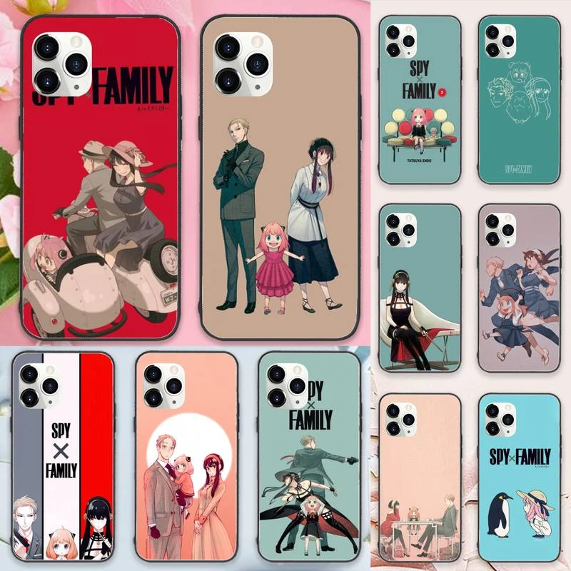 Japan anime SPY FAMILY Phone Case For iphone 12 11 13 7 8 6 s plus x xs xr pro max mini iphone 13 pro max leather case