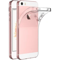 Ultra - Thin Transparent Silicone Shockproof Soft Case - Clear Back Cover Shell - iPhone SE2 2020
