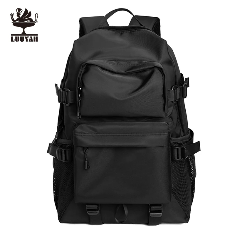 

Men Japan Style Rucksack Waterproof 15.6 inch Laptop Backpack Travel Outdoor Teenage Mochila School Bag Business College Daypack