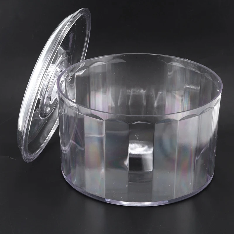 2X KT-185 Magnetic Clear Tumbler/Bucket, Barrel Polishing Bucket Drums, Jewelry Tool