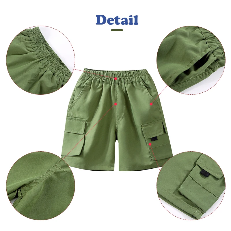 Kids Shorts Boys Summer Casual Fashion Cargo Pants Comfortable Breathable Loose Sports