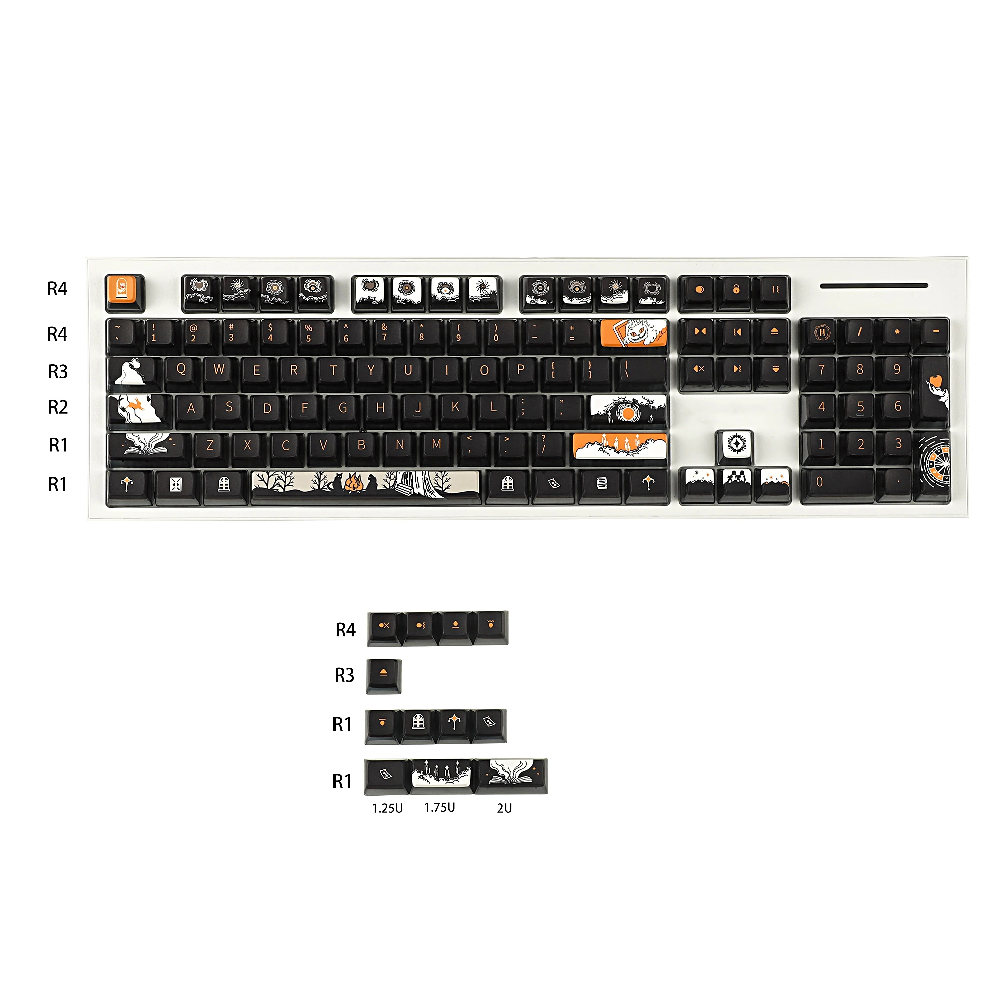 Keycaps, ASA Perfil de Teclado Mecânico MX,