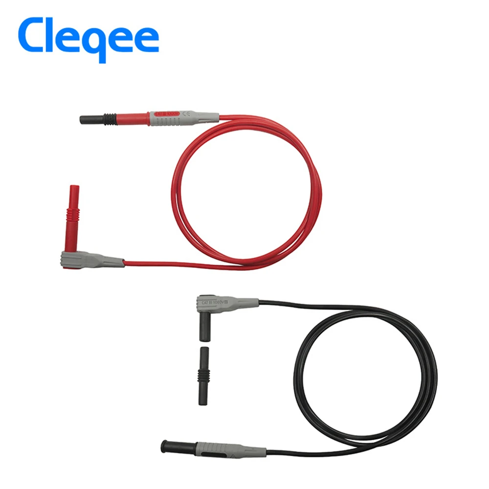 2020 Cleqee P7023 10pcs 4mm 바나나 소켓 암 어댑터 확장 절연 바나나 플러그 커플러