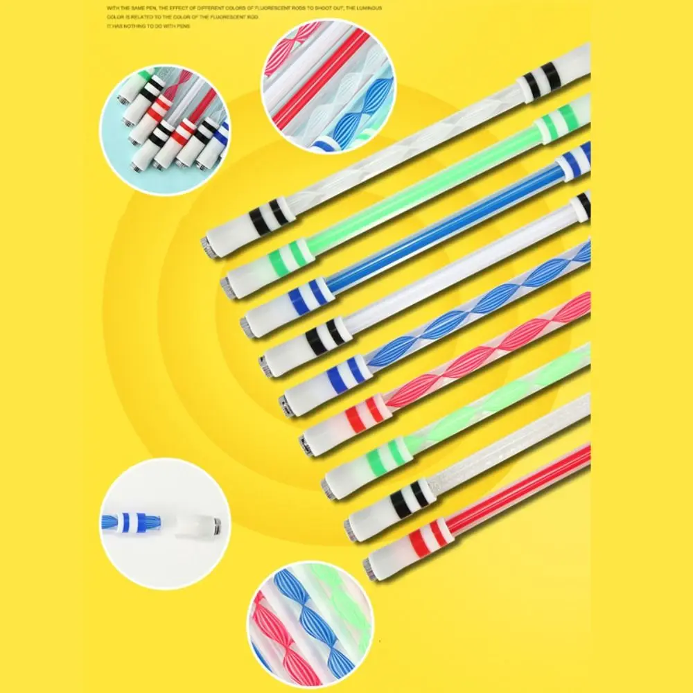 Aggravated Creative Spin Toy Release Pressure LED Luminous Rolling Special Pen Spinning Pen Rotating