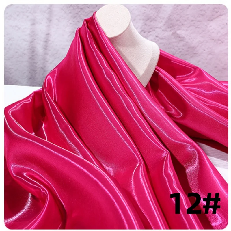 Liquid Water Light Reflective Satin Fabric by the Meter - Smooth, Breathable Finish