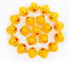 1PCS Cube Squeeze-Sounding Dabbling Water Yellow Duck Mini Bath Baby Vinyl Floating Bathroom Swimming Games Christmas Toys Funny 4