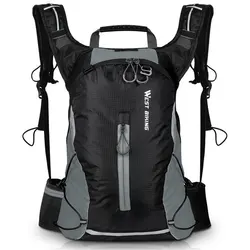 Ultralight Breathable Outdoor Hydration Backpack - 16L for Cycling, Sport, Travel & Hiking (Only Gray Bag)
