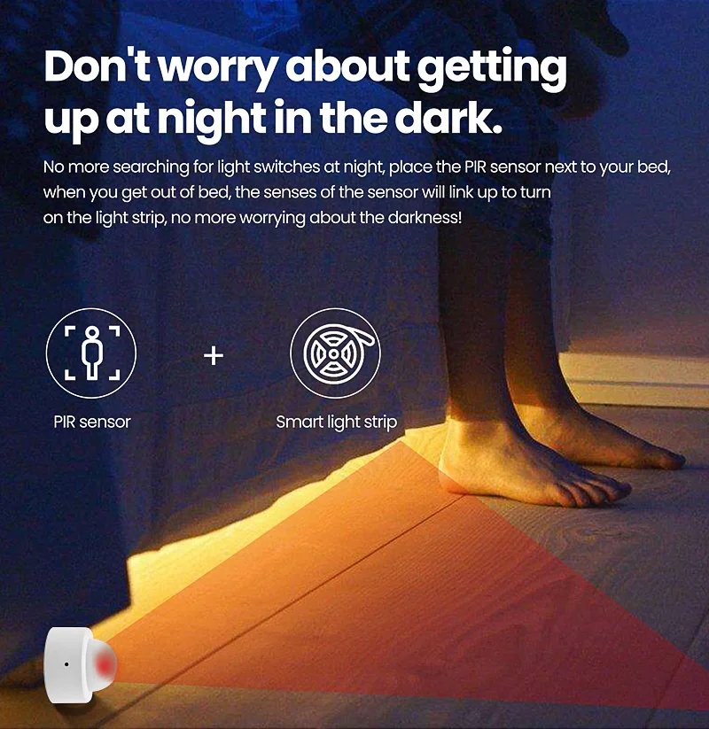 Tuya Zigbee PIR Motion Sensor Human Body Movement Wireless Infrared Detector Smart Home Security Work With Alexa Google Home pir motion sensor motion sensor infrared detector sensor