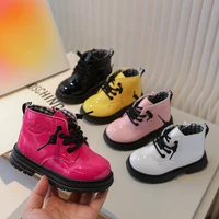 Fashion Kid Chelsea Boots Girl British Style Child Shoe Ankle PU Leather Boot Autumn Spring Waterproof Boy Shoe Boot 1
