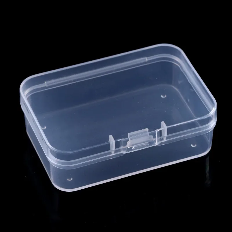 Mini Storage Boxes Multifunctional Transparent Rectangular Mini Plastic Storage Box Jewelry Storage