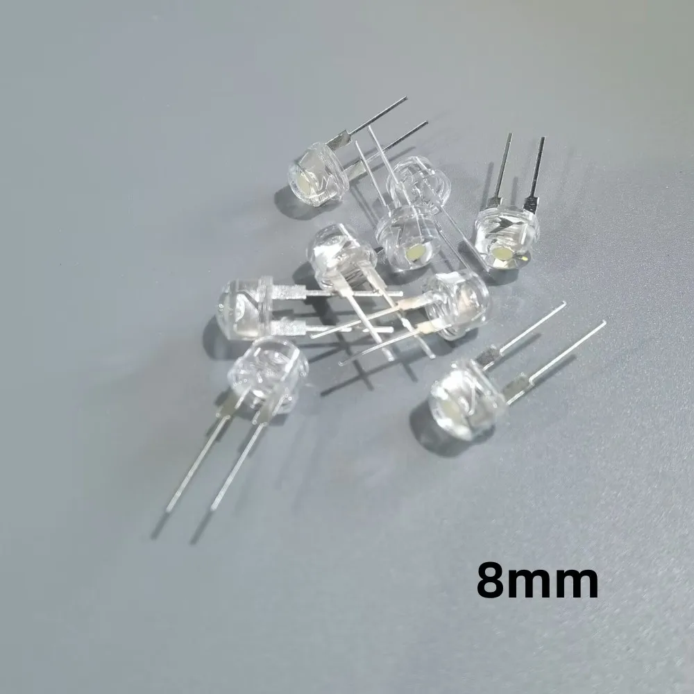 รูปสินค้า LED มีสายไฟในตัว 100 ชิ้น หลากขนาด สีครบ