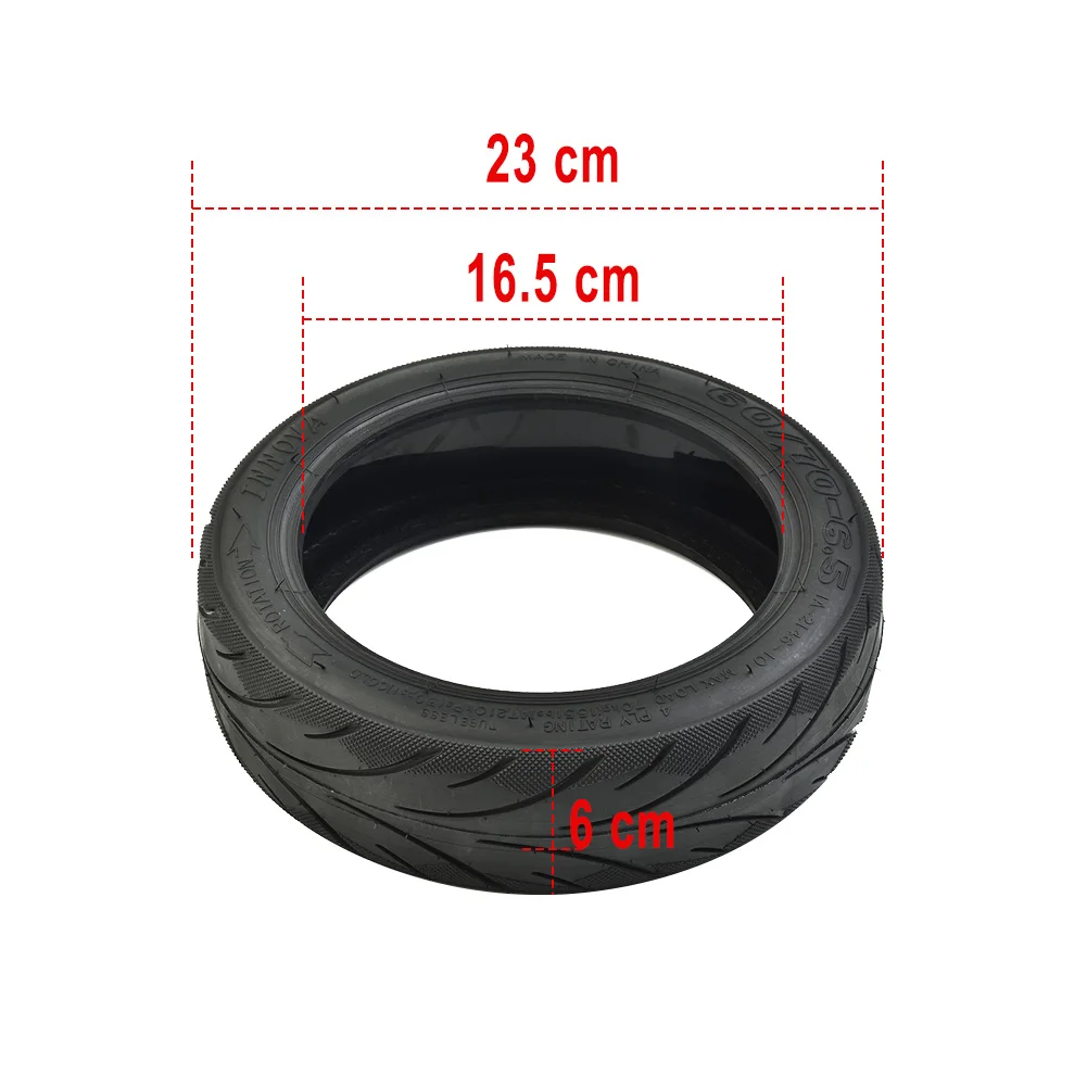 

23*6cm Rubber Vacuum Electric Scooter Tires For Ninebot Max G30 Front And Rear Tires Scooter Accessories Black