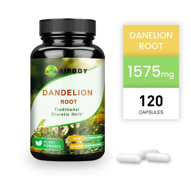 Dandelion Root Capsules Diuretic Promote Liver Detoxification And Cleansing Enhance Immunity