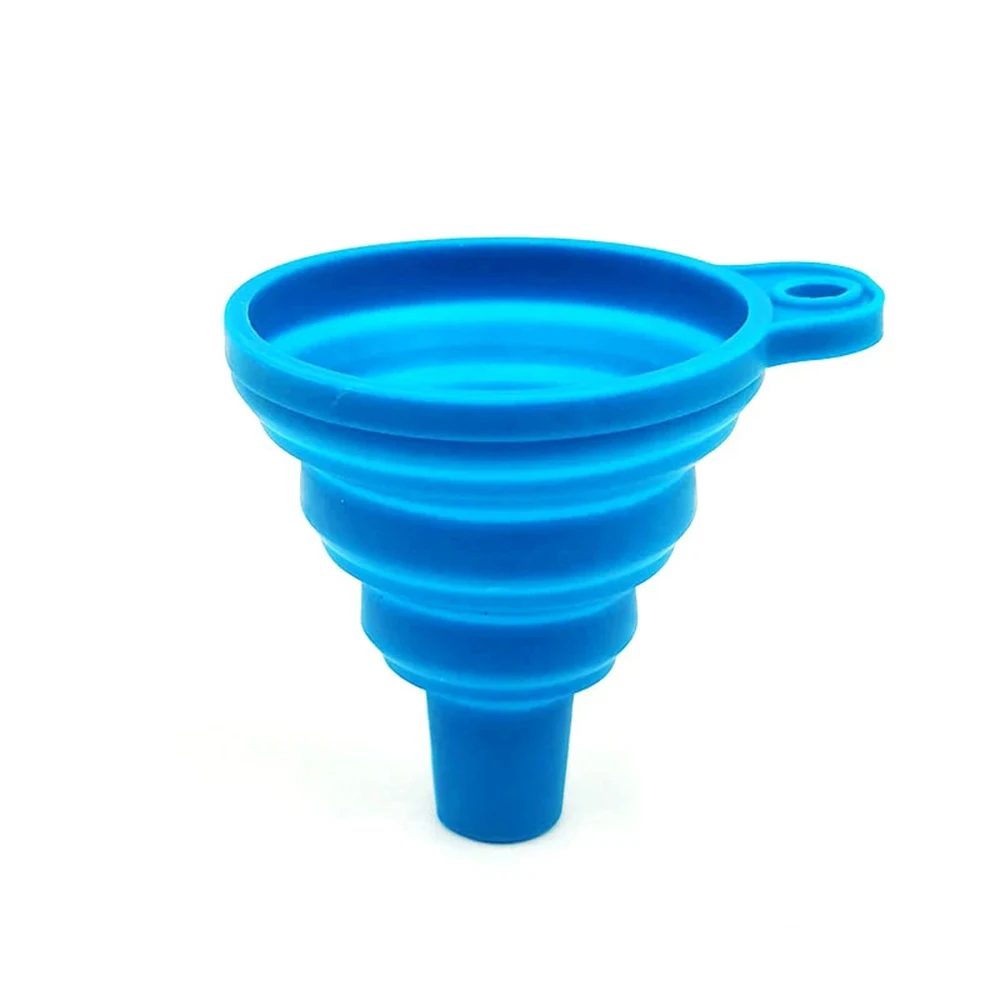 Collapsible Kitchen Funnel 1 PC Silicone Funnel Small and Large for Food Liquid Transfer Plastic Filter Funnel