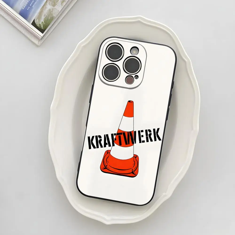 K-Kraftwerk 아이폰 17 에어 16 E 프로 맥스 15 14 13 미니 12 프로 11 맥스 플러스 블랙 소프트 쉘 폰 케이스
