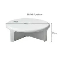 Table d'appoint ronde de couleur nordique, Tables basses créatives en plastique ABS, meubles de salon design, Table d'angle de rangement moderne pour la maison 5