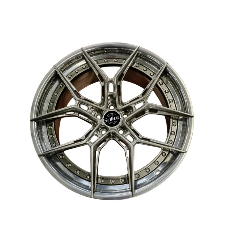 

for Gallop Custom 2-Piece Forged rims Wheels 5x114.3 20-22 Inch Hyper Black Finish New Passenger Car Wheels Audi Models RS A8 Q7