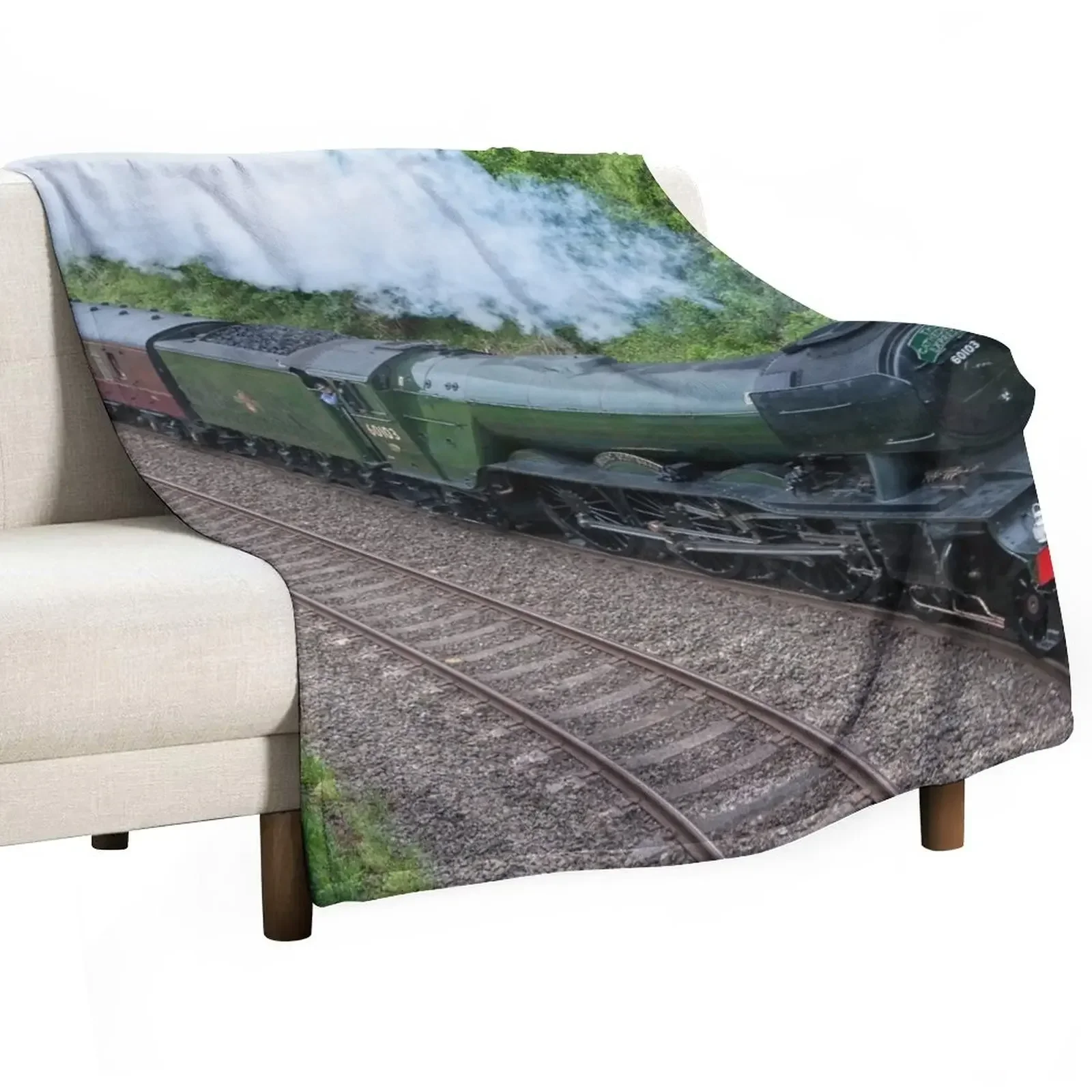 

The Flying Scotsman Throw Blanket Flannel Fabric heavy to sleep Blankets Sofas Of Decoration Blankets
