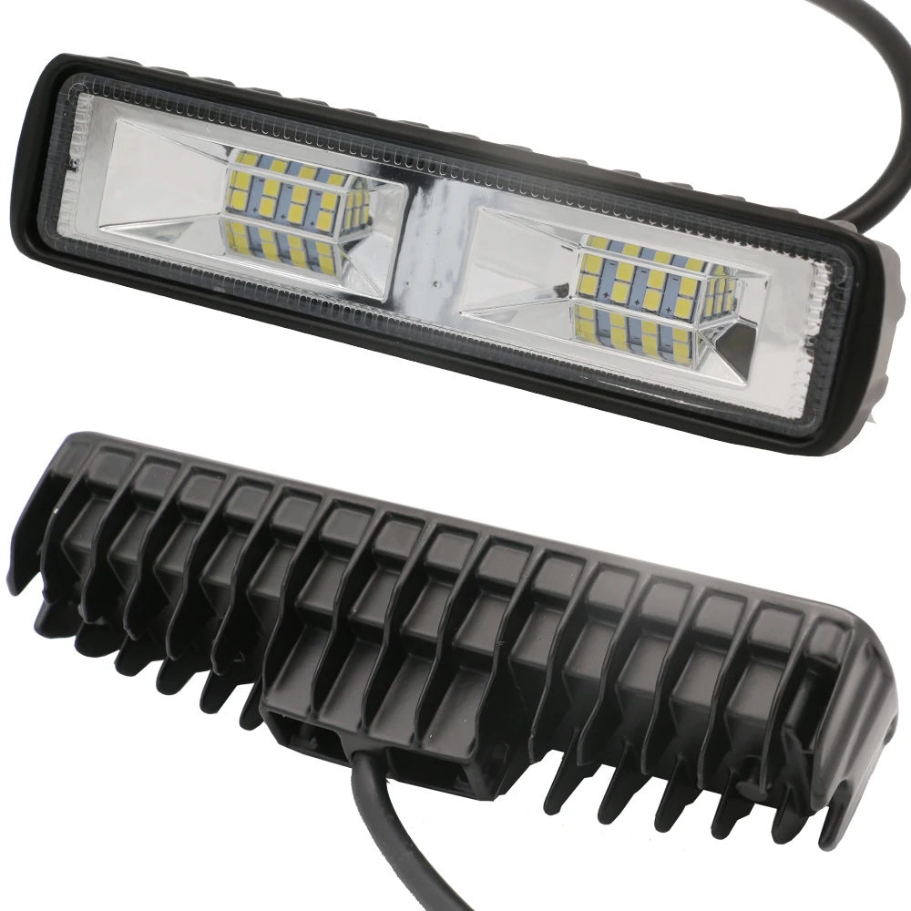 알루미늄 합금 LED 작업 전조등, 자동차 깜박이는 안개등, 12-24V