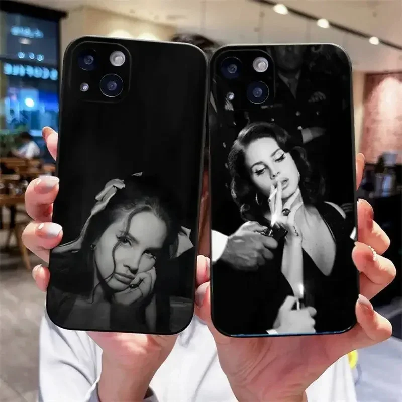 Lana Del Rey Sänger Handyhülle für iPhone 16 15 14 11 12 13 Pro Max Plus Mini X XS XR Mini Silikon weich