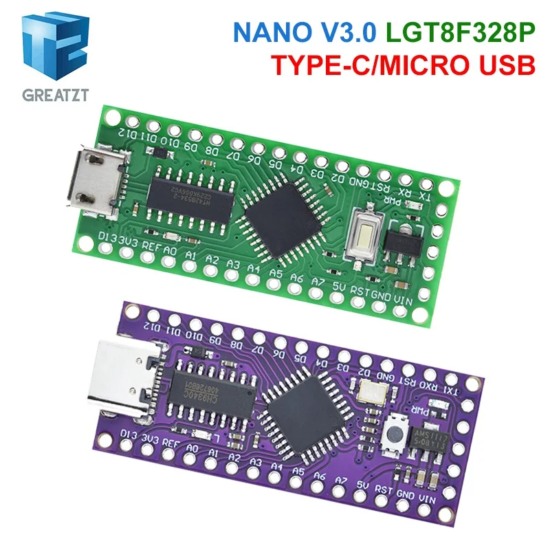 LGT8F328P-LQFP32-MiniEVB-TYPE-C-MICRO-USB-Compatible-With-ATMEGA328 ...