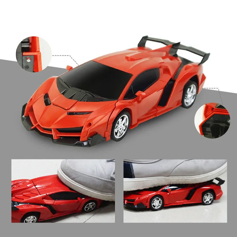 Mini 2 In 1 Car Toys Transform Robot Model Vehicle Remote Control RC Car Deformation Car Toy Boys Gifts Children Fun Toys Gift 4