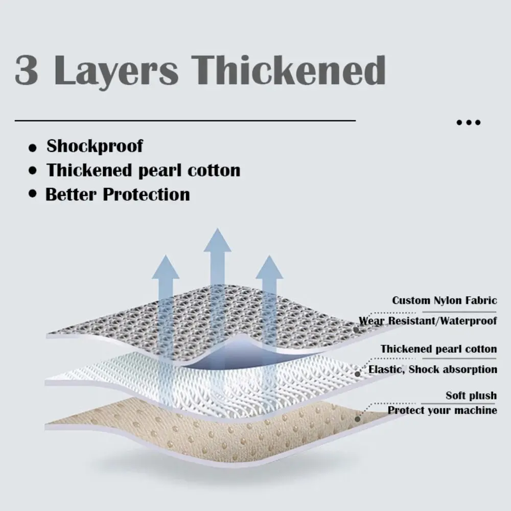 14 16 inch Pillow Laptop Sleeve Automatic Close Quilted Puffer Carrying Case Shockproof Puffy Notebook Storage Bag Office School