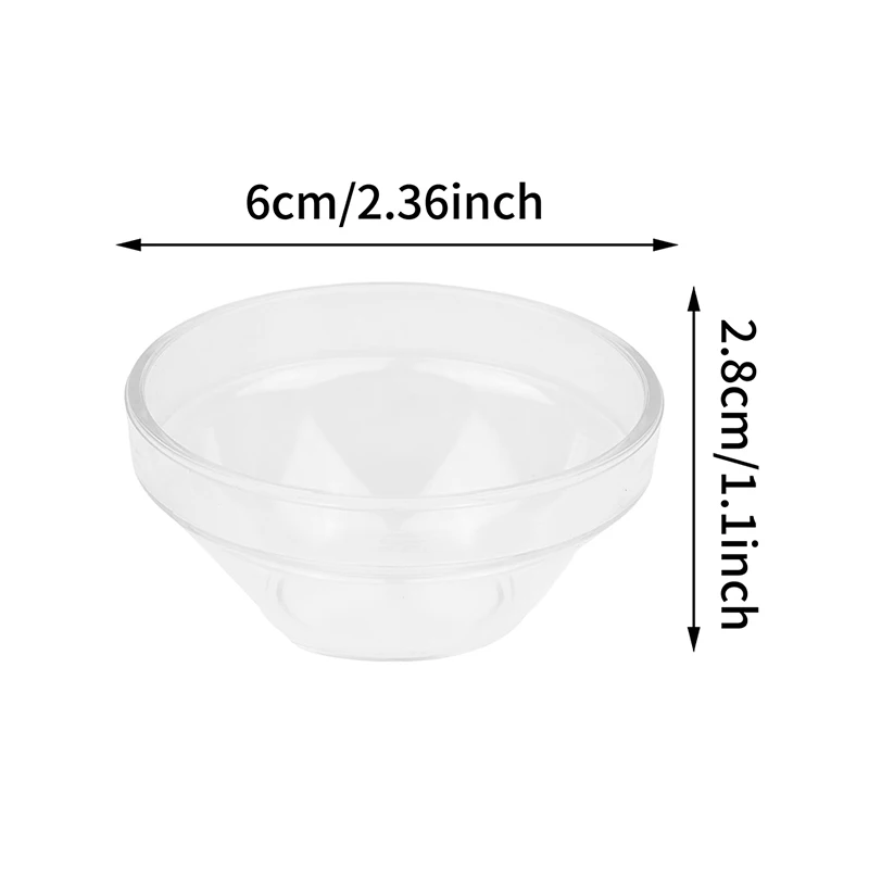 1PC Acrylic Facial Mask Essential Oil Bowl Facial Makeup Skin Care Tools Beauty Salon Essential Oil Bowl Thickening Mask Bowl