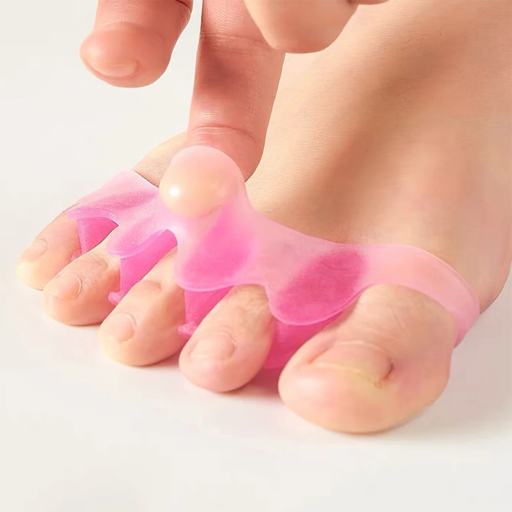 Toe Separators Toe Spreader Toe Corrector Finger Toe Separator 2PC Silicone Toe Separator Stretcher