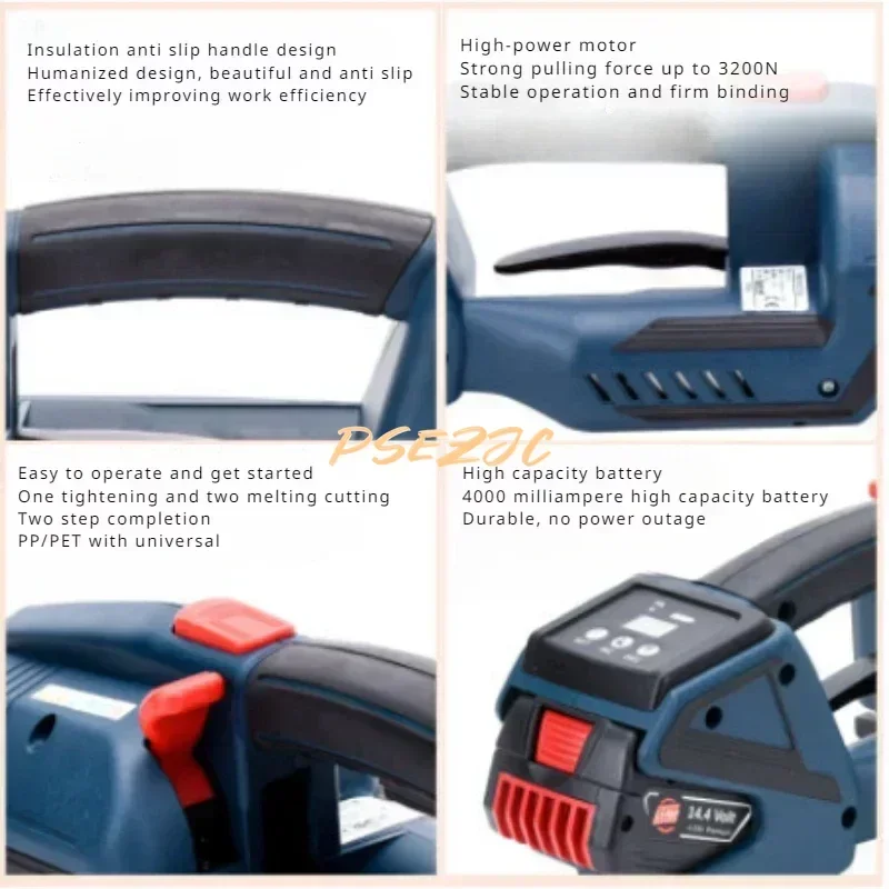 Fully Automatic V2 Electric Strapping Machine Suitable for 13-16mm PET/PP Plastic Strapping Packaging Tools electric strapping machine plastic strapping tool