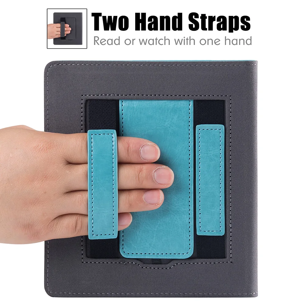 Stand Case para Kindle Oasis pu Capa de Couro com Alça de Mão Auto Dormir And Wake 10ª Geração e 9ª Geração - Imagem 6
