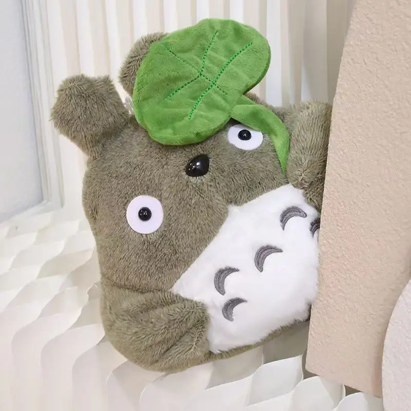 Hot 22/30cm Lovely Lotus Leaf Totoro Plush Toy Kawaii Fluffy Totoro Doll Stuffed Animal Totoro Plushies Birthday Gifts Girl Kid