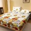 1 cartoon cute Winnie the Pooh pattern digital printed frosted Fitted Sheett,bedroom printed bed cover,bedding(No pillowcase) 1