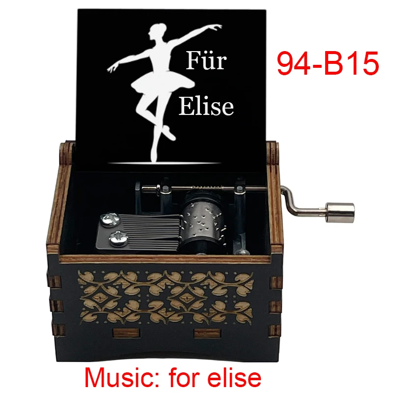 home office Decoration For Elise Music Box Wooden Girlfriend Birthday Valentine's Day kids girls Lovely Christmas Presents 4
