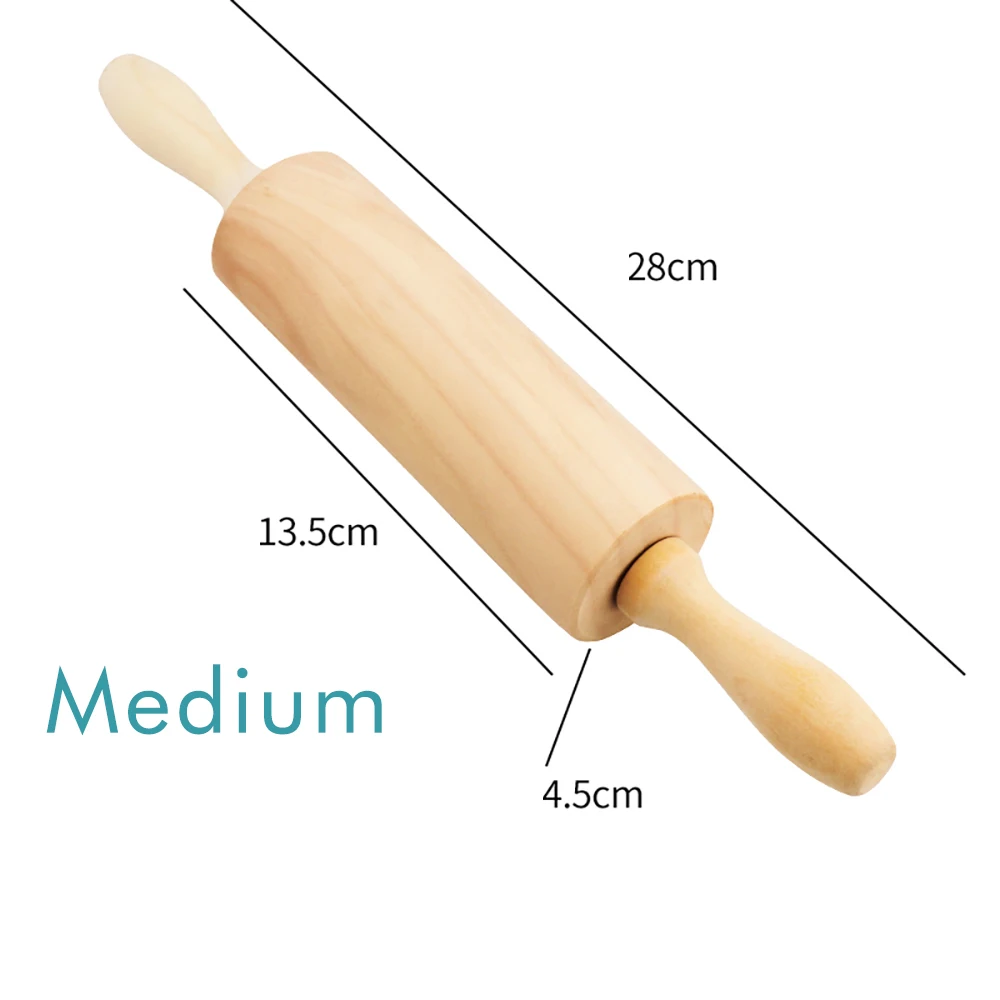 Pottery Clay Sculpture Rolling Pin Wood Material 30cm Length 4cm