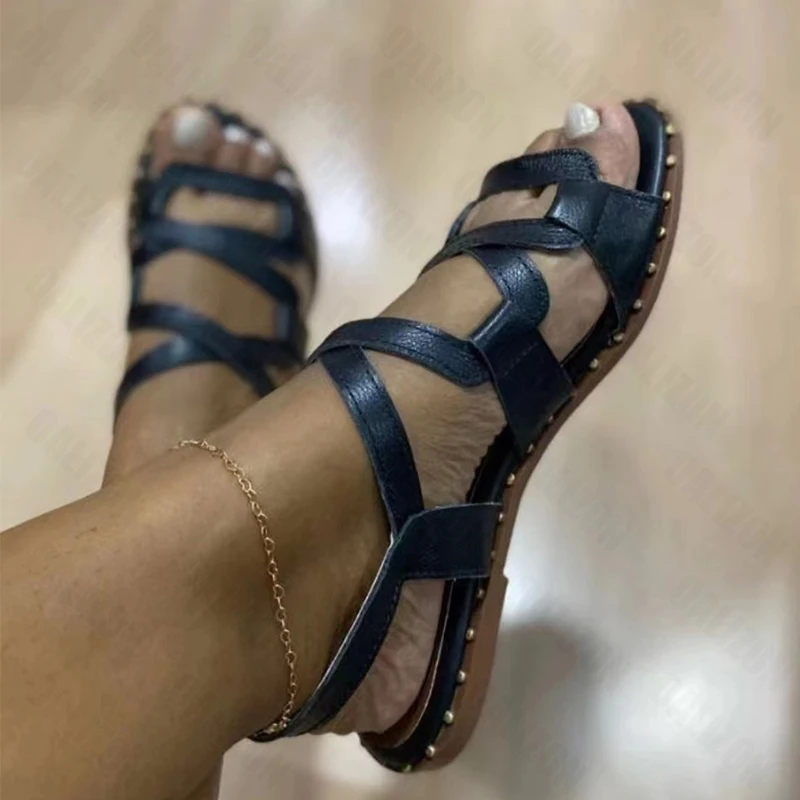 Women Sandals Rome Shoes Summer New Rome Flats Slippers Beach Sport Casual Ladies Shoes Soft Mujer Slides Bohemian Zapatos
